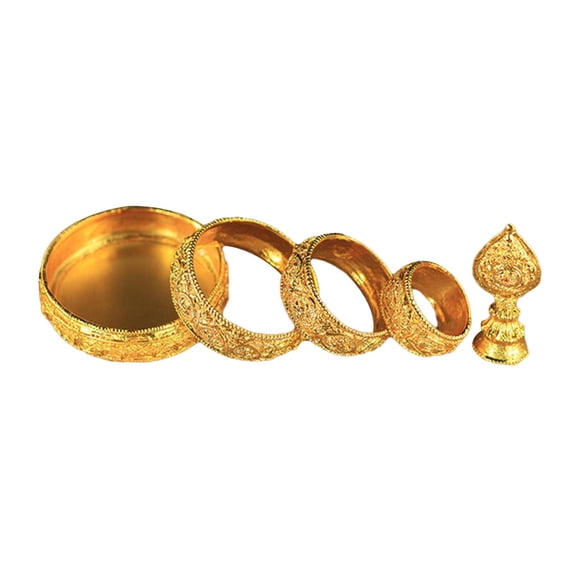 Bandeja de Manza de Mandala tibetano, oferta budista tibetana de aleación de Zinc, adorno propicio del Tíbet para Sadhana, Ritual, sala de estar y