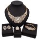 thumbnail image 2 of 4 Pzas Conjuntos de Joyería para Mujer para Boda Collar de Cristal Brillante Pulsera Aretes Conjuntos de Anillos Compromiso Conjuntos de Joyería de Boda para Novia Dama de Honor, 2 of 8