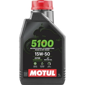 Aceite Para Motor Motul Semi-Sintético 15W-50 Para Motos Y Cuatriciclos De 1 Unidad X 1L