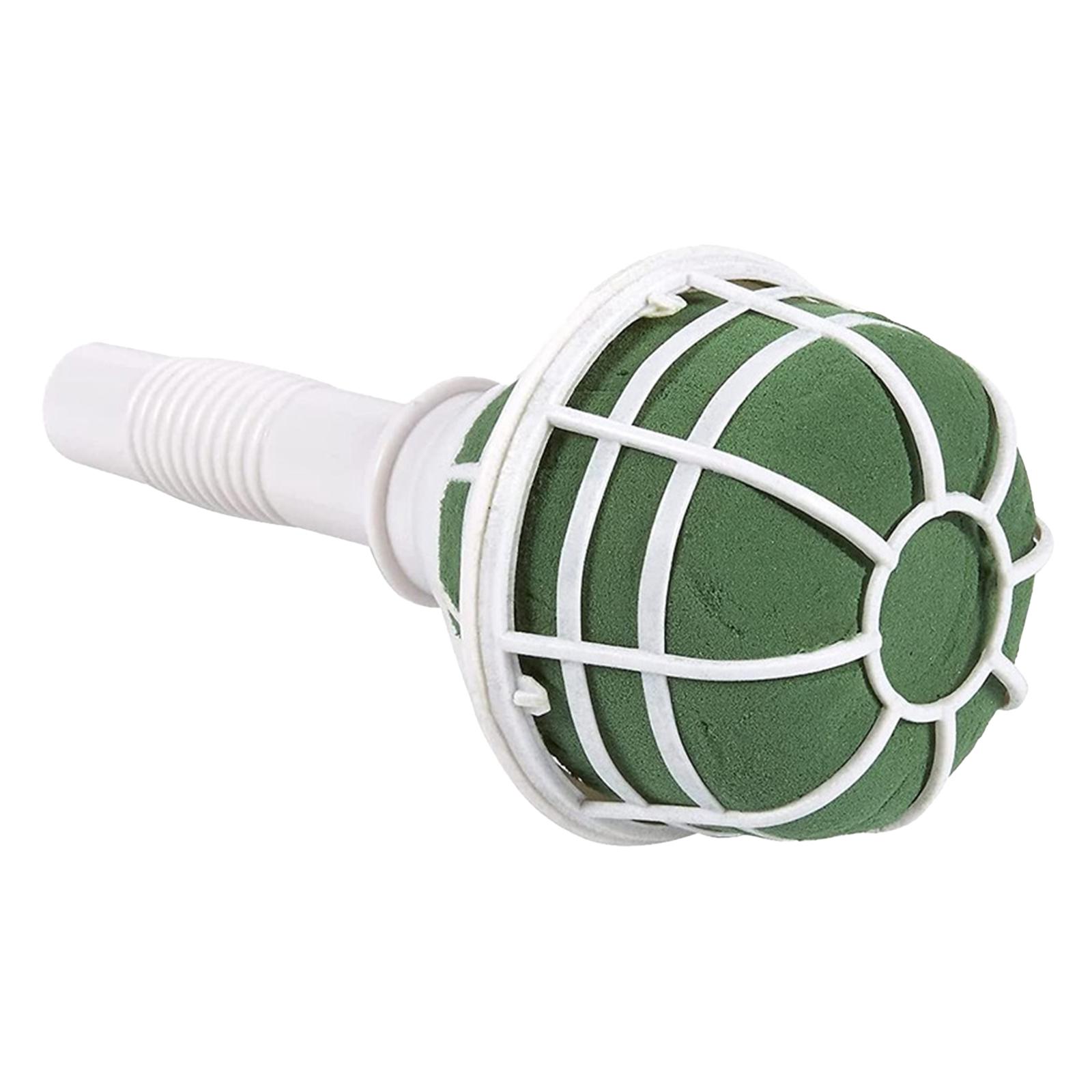 Magideal - Soporte Para Ramo De Boda, Flores Artificiales, Soporte Para Ramo De Novia Blanco Simple, Asa Para Ramo Para Vacaciones, Accesorios De Jardín Para El