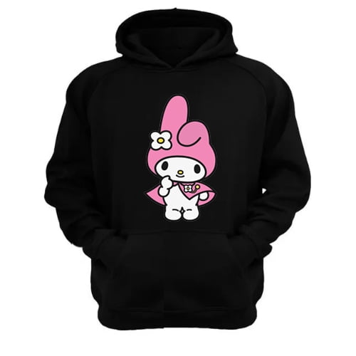 Genérico - Polerón Canguro Melody Negro Talla Xs Unisex