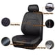 thumbnail image 5 of Fundas de asiento de coche HORSE KINGDOM, universales, de piel sintética, color negro, 5 of 9