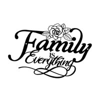 Bothyi - Escultura De Hierro Para Decoración De Pared Con Letrero Familiar Para Dormitorio, Sala De Estudio Interior