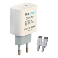 Cargador Pared Type-C 1Usb/3A Pd Tecmaster Tm-200524