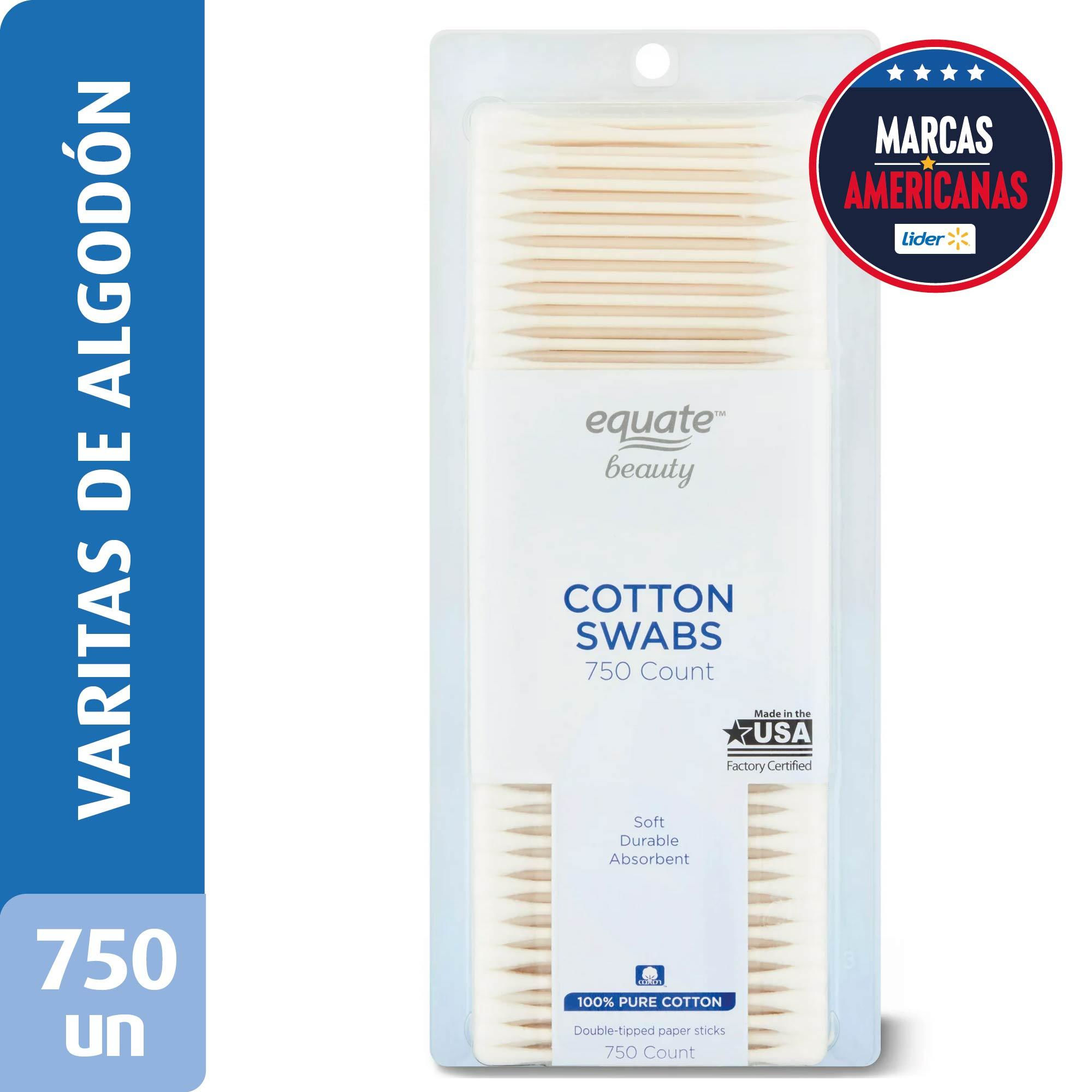 Varitas De Algodón 750 Un Equate Beauty
