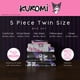 thumbnail image 2 of Juego de sábanas Franco Sanrio Kuromi & My Melody, talla doble, 2 of 7