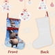 thumbnail image 3 of Día de la Marmota Tema: Calcetines de Navidad, fino lino blanco para colgar en escaleras y chimenea, decoración navideña para el hogar, regalo de Navidad.54cm×38cm, 3 of 5