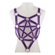 thumbnail image 1 of PU Leather Body Harness Fetish Punk Goth Metal Rivet Belt Strap Pentagram Bra, 1 of 3