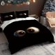 thumbnail image 1 of Mysterious Dark Cartoon Eye Close-Up Curious Gaze Theme Design Innovative Cartoon Duvet Cover for Single/Double Bed 1 Duvet Cover + 1/2 Pillowcases Soft Light B, 1 of 1