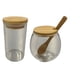 thumbnail image 3 of Set Condimentero de Vidrio con Base de Madera y Cucharas, 3 of 3