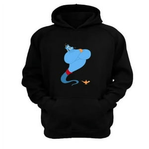 Genérico - Polerón Canguro Genio De La Lámpara Negro Talla M Unisex