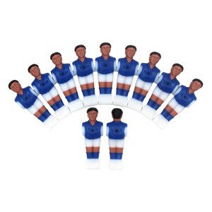 Ioensy - 11X Futbolín De Mesa Para Hombres, Jugador De Fútbol Para Entusiastas, Juguetes, Juego De Fútbol, Azul
