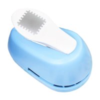 Magideal - Perforadora De Papel Para Tarjetas Troqueladora De Borde Filatélico Herramienta De Corte Para Álbumes Punzón Para Decoración Artesanal Mecanismo Suave Azul