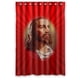 thumbnail image 1 of Cortina de ducha inteligente con diseño de Jesucristo y Jesús, con ganchos, tamaño 48 x 72 pulgadas, 1 of 3