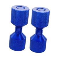 Ioensy - Juego De 2 Pasadores De Alineación De Dos Orificios De Aluminio De 1-1/8"" Con Dos Orificios, Color Azul