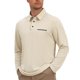 thumbnail image 4 of INSPIRE CHIC Camisas Polo de Manga Larga con Bolsillo y Cuello en Contraste para Hombre S Beige, 4 of 6