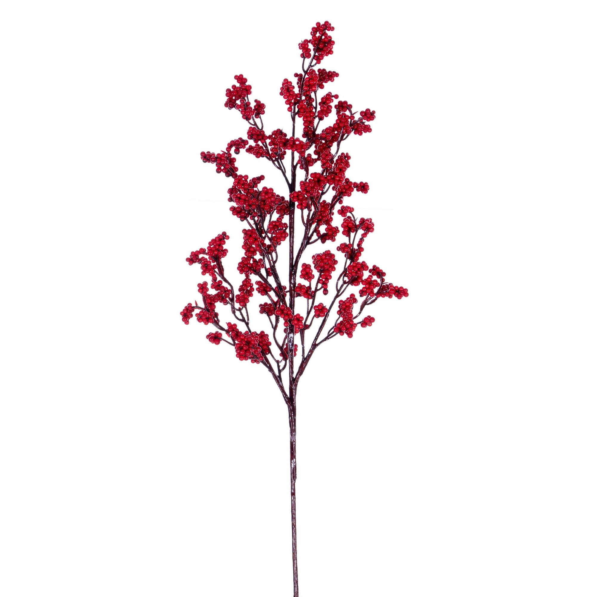 Spray Para Bayas Vickerman Red Petite Cluster, 24 Cm, 3 Unidades