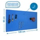 thumbnail image 2 of Panel Perforado PanelClik 1200x400 Azul + 8 Ganchos, 2 of 3