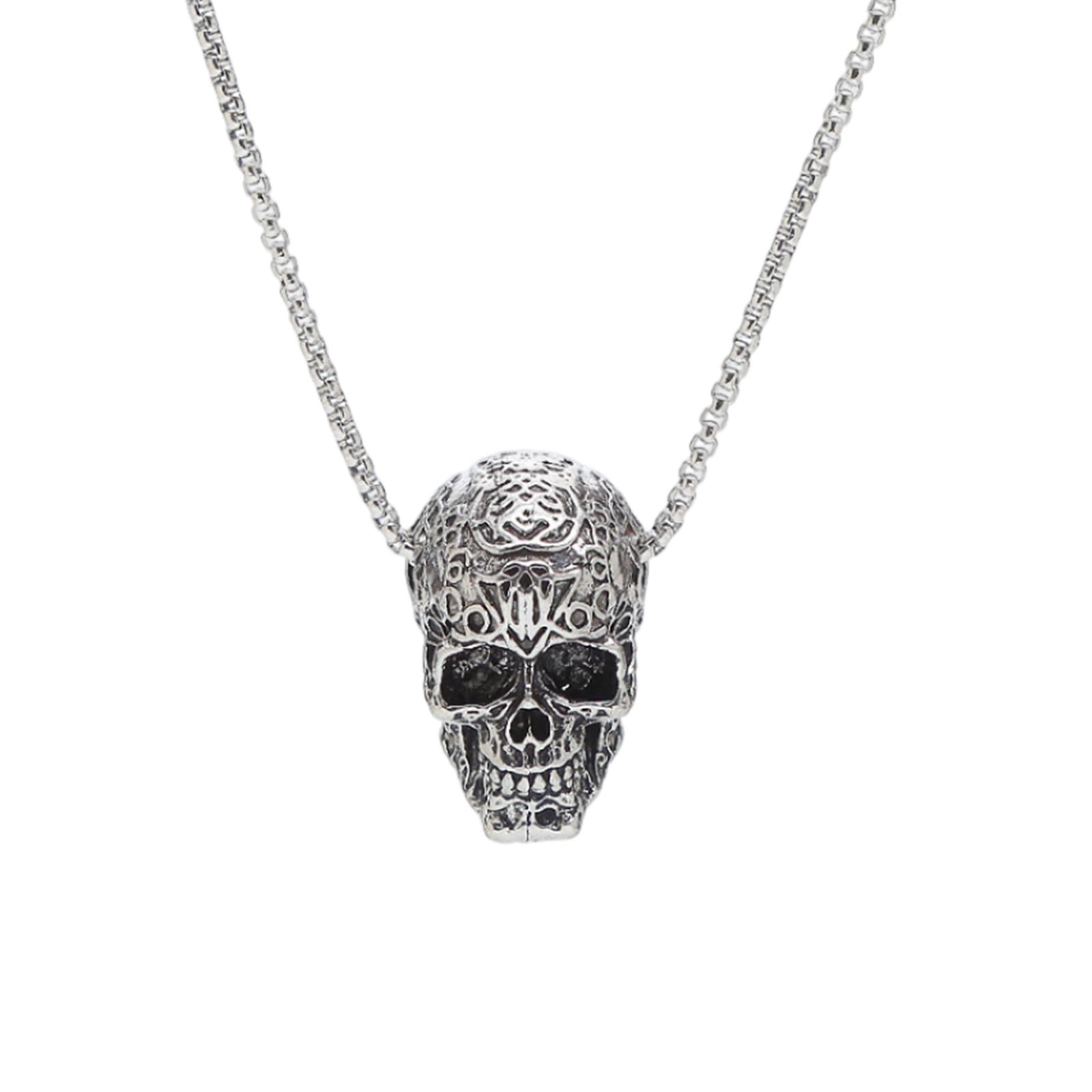 Ioensy - Collares De Calavera Collar De Esqueleto Para Mujeres Hombres Casual Costum Party Hombre Niños