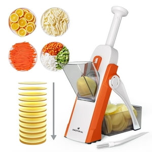 Mandolina Once For All Cortadora De Alimentos Grosor Ajustable Picadora De Verduras Segura