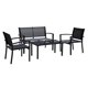 thumbnail image 1 of Juego Terraza 4 Piezas Negro, 1 of 6
