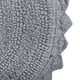 thumbnail image 2 of Alfombra de baño DII Crochet Collection reversible pequeña ovalada gris, 2 of 7