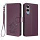 thumbnail image 1 of Funda de Gato tipo Libro para Samsung Galaxy S25 Edge, Morado Oscuro, 1 of 6