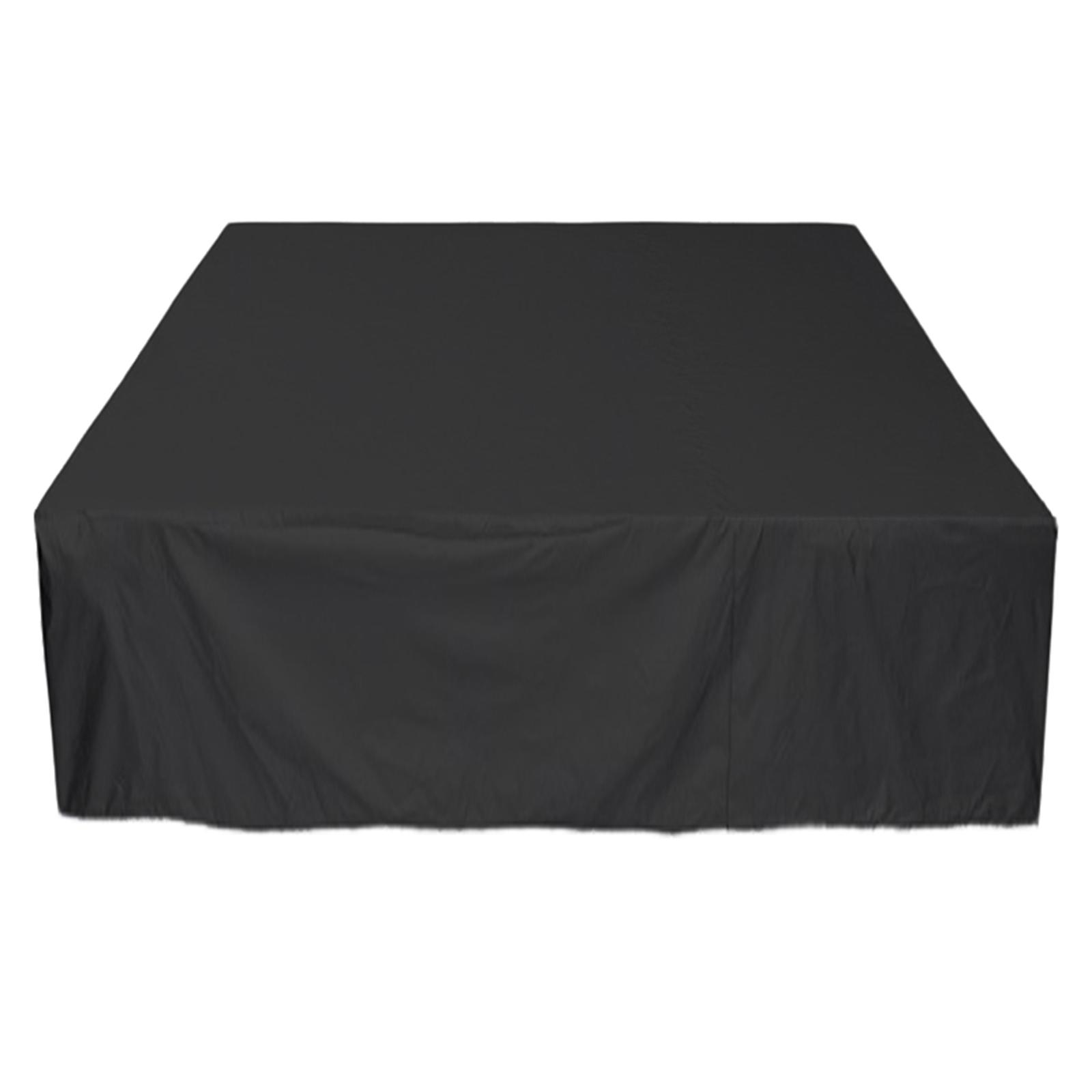 Magideal - Cubierta Para Bañera De Hidromasaje, Cubierta Antipolvo Para Piscina, Cubierta Impermeable Para Masaje Con Mensaje De Burbuja, Cubiertas Para Bañera De 244X244X9Cm Negro