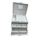 thumbnail image 2 of Joyero Organizador De Almacenamiento Multicapa Con Espejo Interior Blanco, 2 of 3