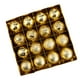thumbnail image 2 of 16 Piezas De Bolas Navideñas DIY Decorativas De Navidad Para Fiesta De Aniversario De Año Nuevo Doradas, 2 of 3