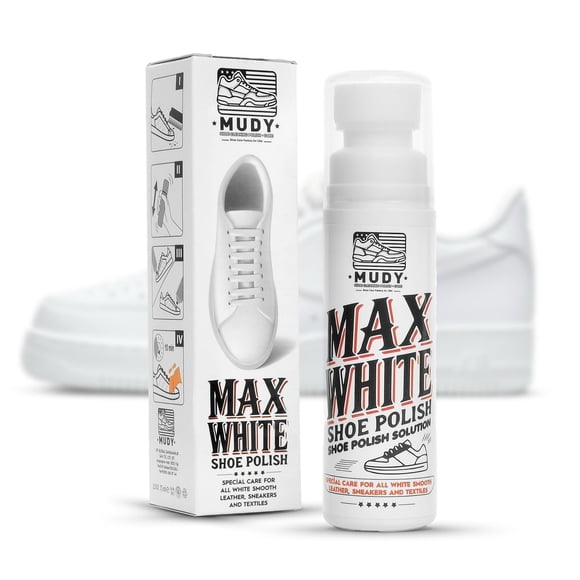 Betún Blanco MUDY Max para Zapatillas de Cuero y Textil