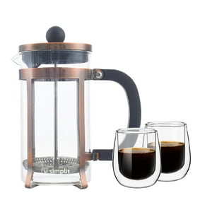 Pack Cafetera Francesa 600 Ml + Set 2 Tazas 80 Ml Simplit