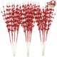 thumbnail image 1 of Planta artificial Joiedomi, 12 unidades, tallos de bayas rojas con purpurina, 43 cm, 1 of 8