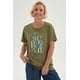 thumbnail image 1 of Polera Mujer Print Posicional Verde Militar, 1 of 4