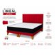 thumbnail image 4 of Set Cama 2 Plazas Felpa Roja con Colchón y Respaldo Acolchado 150x190 cm, 4 of 4