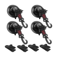 Ioensy - 4 Uds. Ventosas De Ancla Con Ventosas Con Ganchos Para Toldo, Barco, Lona De Camping Con Clips