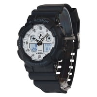 Reloj Casio G-Shock Analog Digital Resin Strap White Dial Quartz Ga-100Wd-1A 200M Men'S Watch