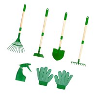 Magideal - Juego De Herramientas De Jardinería De 6 Piezas Para Niños Con Botella Rociadora Para Niños Y Niñas, Regalos Prácticos Con Guantes, Rastrillo, Rastril