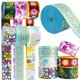 thumbnail image 1 of Cintas de nylon con flores de 3,8 cm Grosun – 6 rollos, 1 of 7