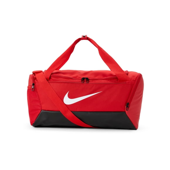 Bolsa de lona Nike Brasilia Training, unisex, pequeña, 41 L, rojo/negro/blanco