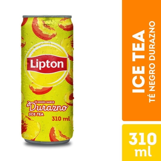 Té Negro Sabor Durazno Lata 310 ml Lipton Ice Tea