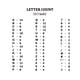 thumbnail image 5 of Letras Veskaoty 300 piezas negras 0,7 pulg., 5 of 6