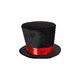 thumbnail image 4 of Sombrero Copa Grande Cosplay Con Cinto Rojo Adulto, 4 of 4