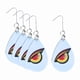 thumbnail image 5 of 5 piezas de accesorios repelentes de pájaros reflectantes de ojos de terror, dispositivos colgantes disuasorios de decoración, para ventanas, 5 of 5