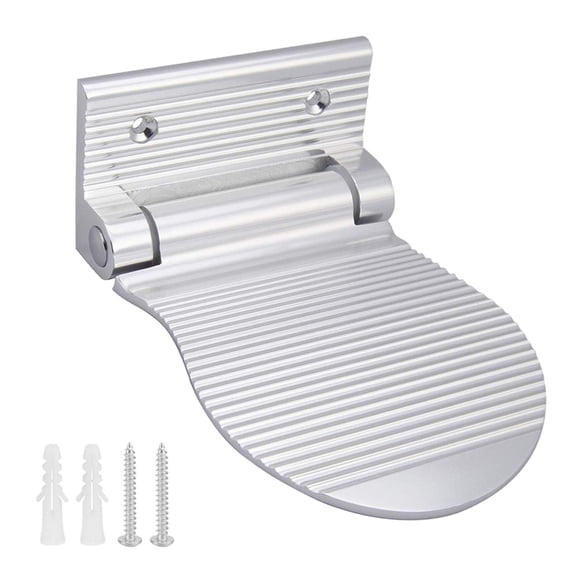 Reposapiés de ducha RAIKER, aleación de aluminio resistente, plateado