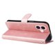 thumbnail image 4 of Funda tipo cartera para iPhone 16 con bolsillo con cremallera y ranuras para tarjetas – Función de soporte Rosa, 4 of 6