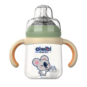 Aiwibi - Mamadera Antigases Para Bebés 240 Ml Verde