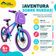 thumbnail image 3 of Bicicleta Infantil Aro 20 Little Monkey Starlight Con Mochila Suspensión Delantera Violeta, 3 of 8