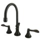 thumbnail image 1 of Grifo Kingston Brass KS2985DFL NuFrench de instalación amplia, bronce aceitado, 1 of 3