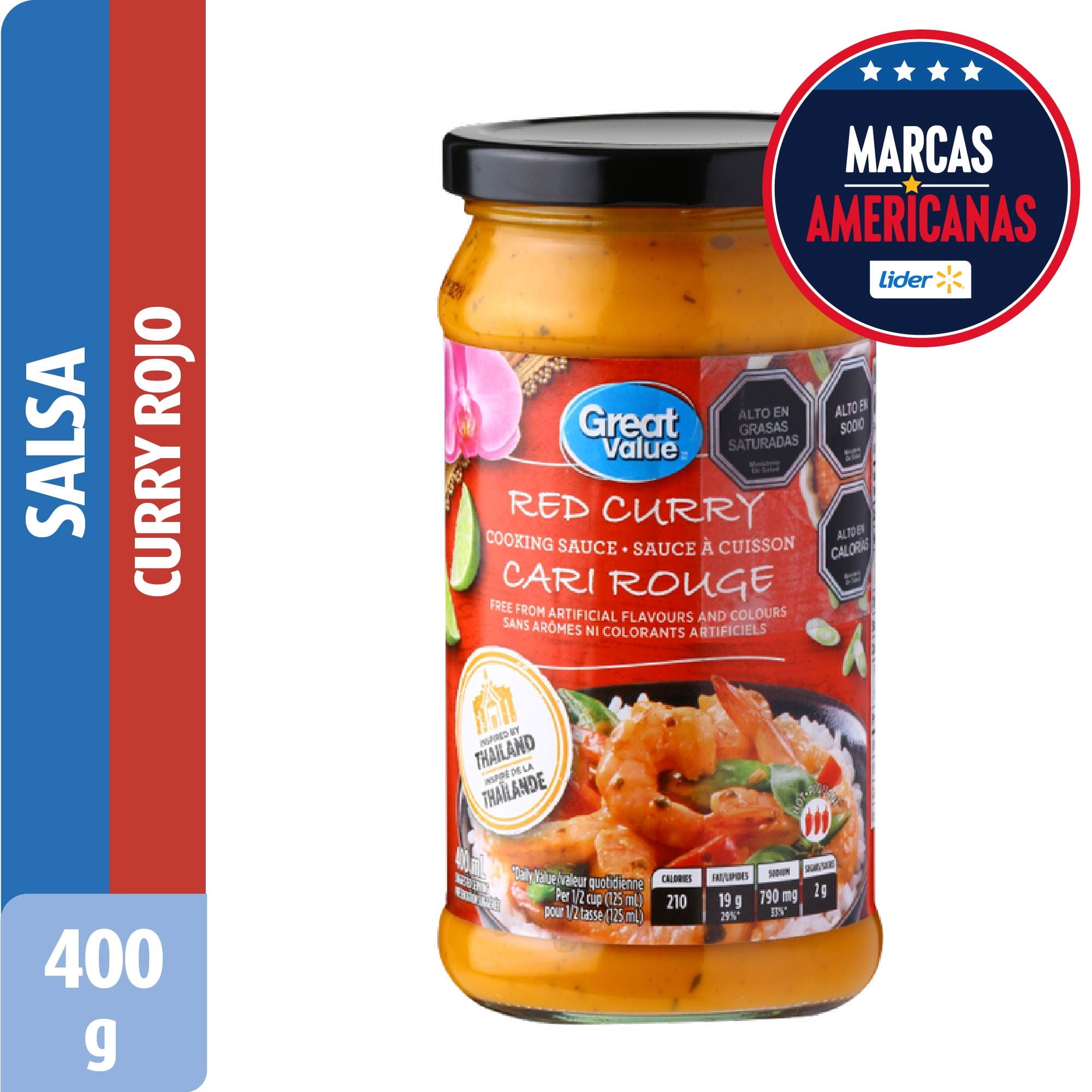 Salsa Para Cocinar Red Curry 400 ml Great Value